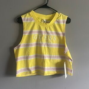 Guess Originals sunny slope stripe sl guess crop og tee size large